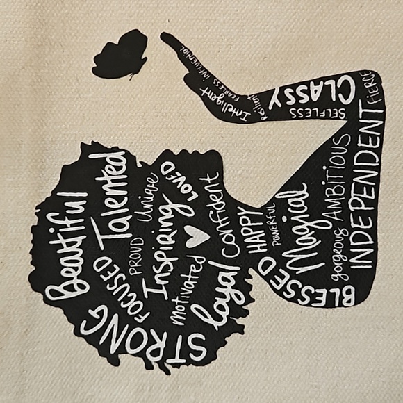 Hand Crafted makeup bag Canvas Pencil case Iron applique Handmade Travel purse - Picture 8 of 17